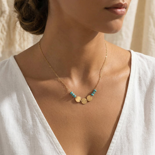 Kimberly Delicate Gemstone Minimalist Necklace
