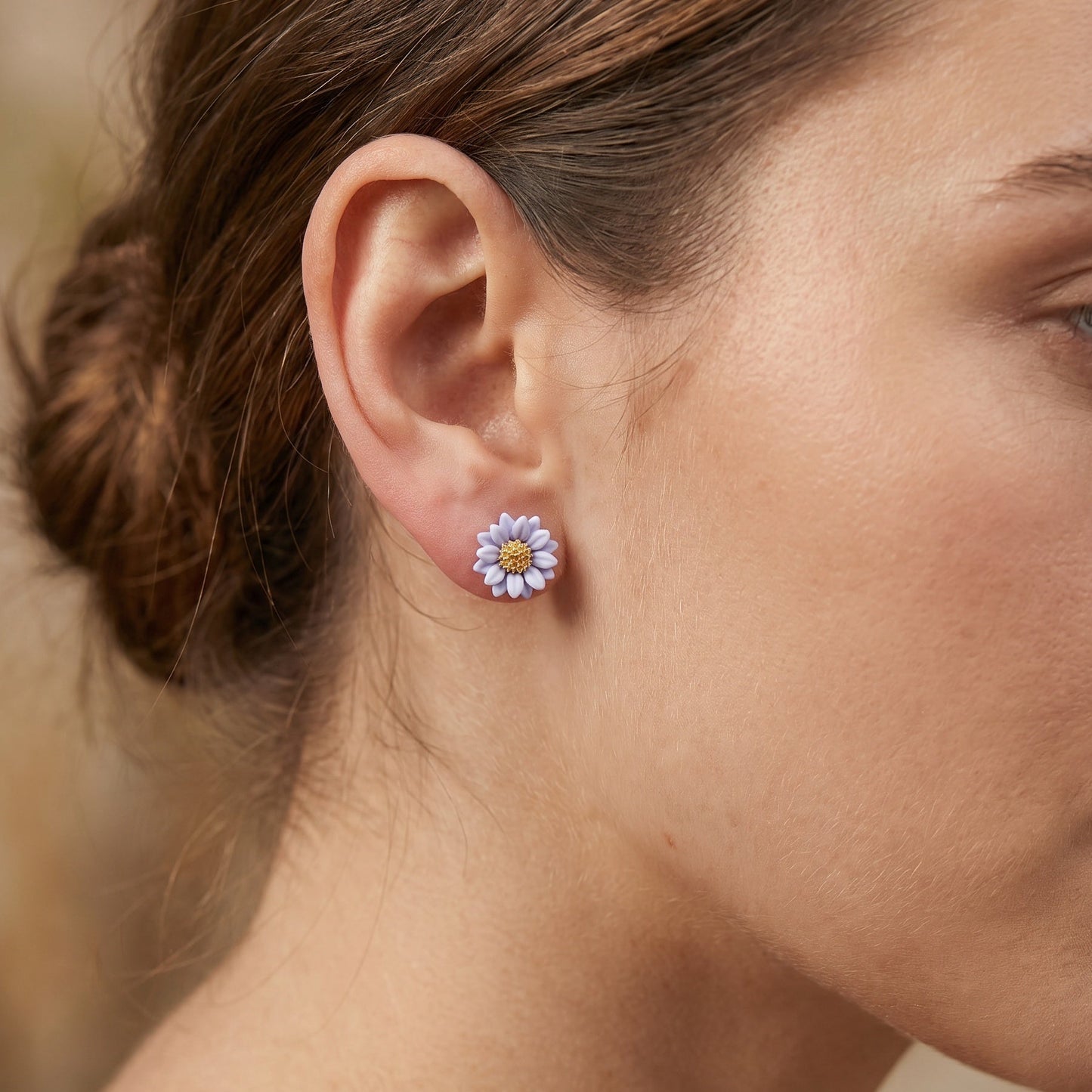 Riley Pastel Colored Dainty Floral Stud Earrings
