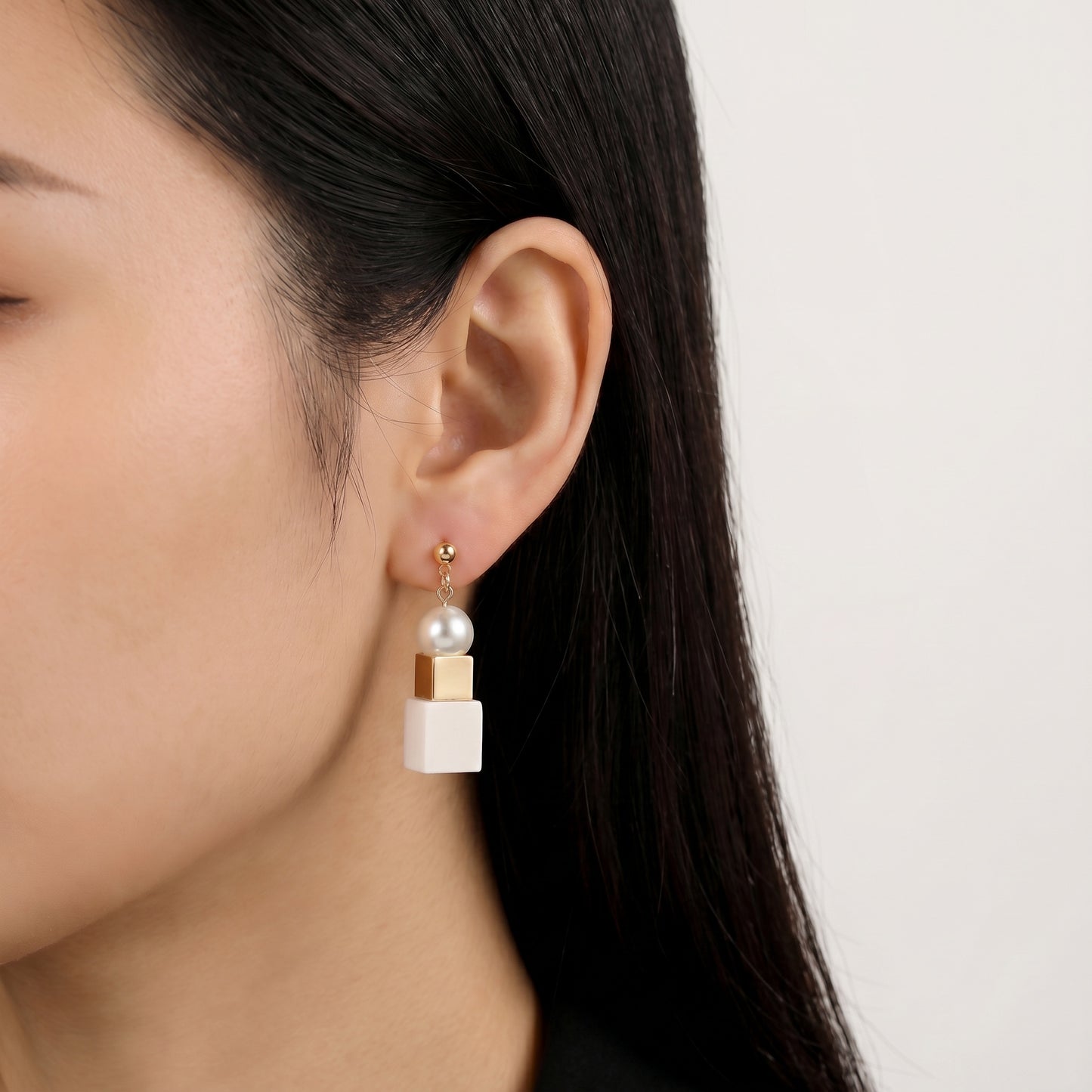 Natalie Natural Wood Fashion Drop Earrings