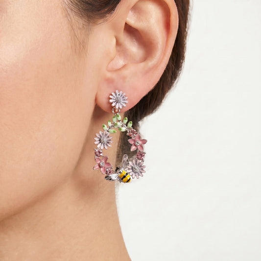 Elysia Statement Bee Garden Drop Earrings