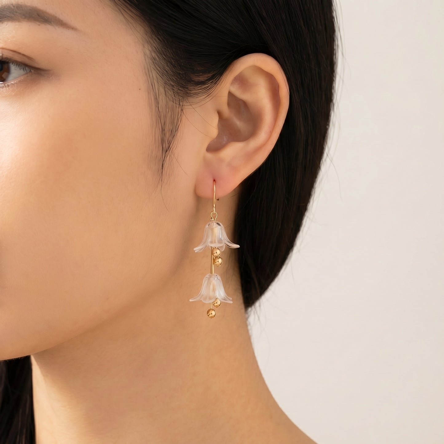 Morgana Acrylic Floral Drop Earrings
