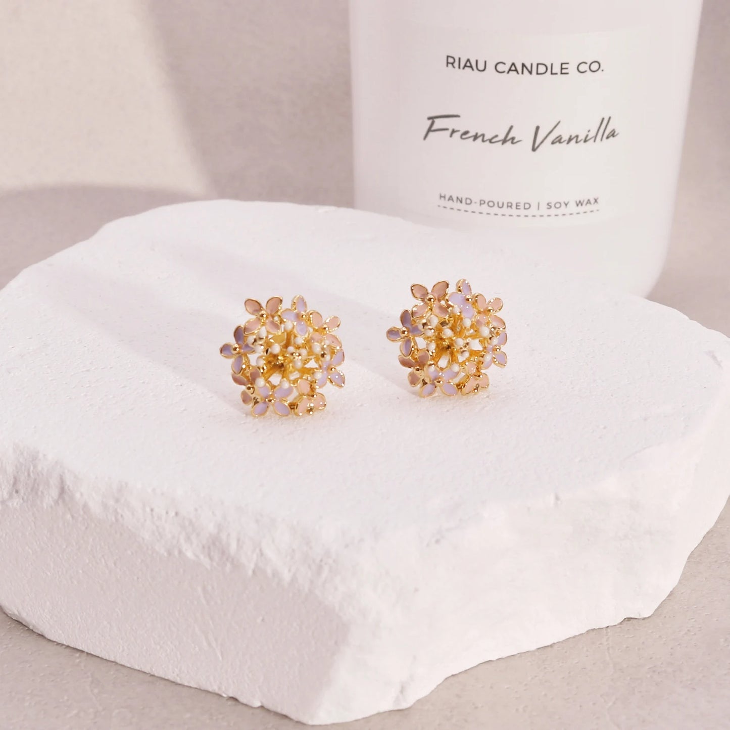 Charlotte Mini Floral Bouquet Stud Earrings