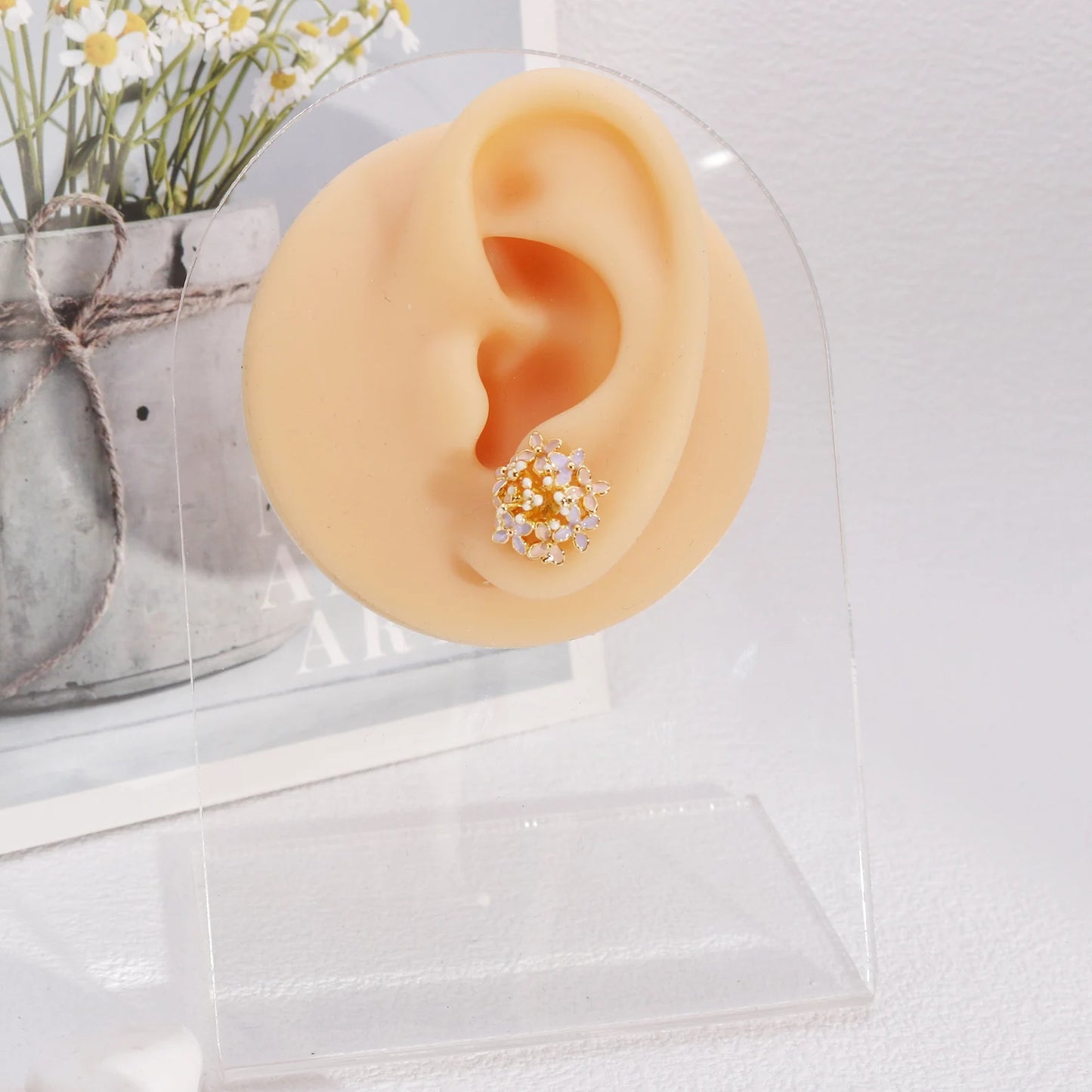Charlotte Mini Floral Bouquet Stud Earrings