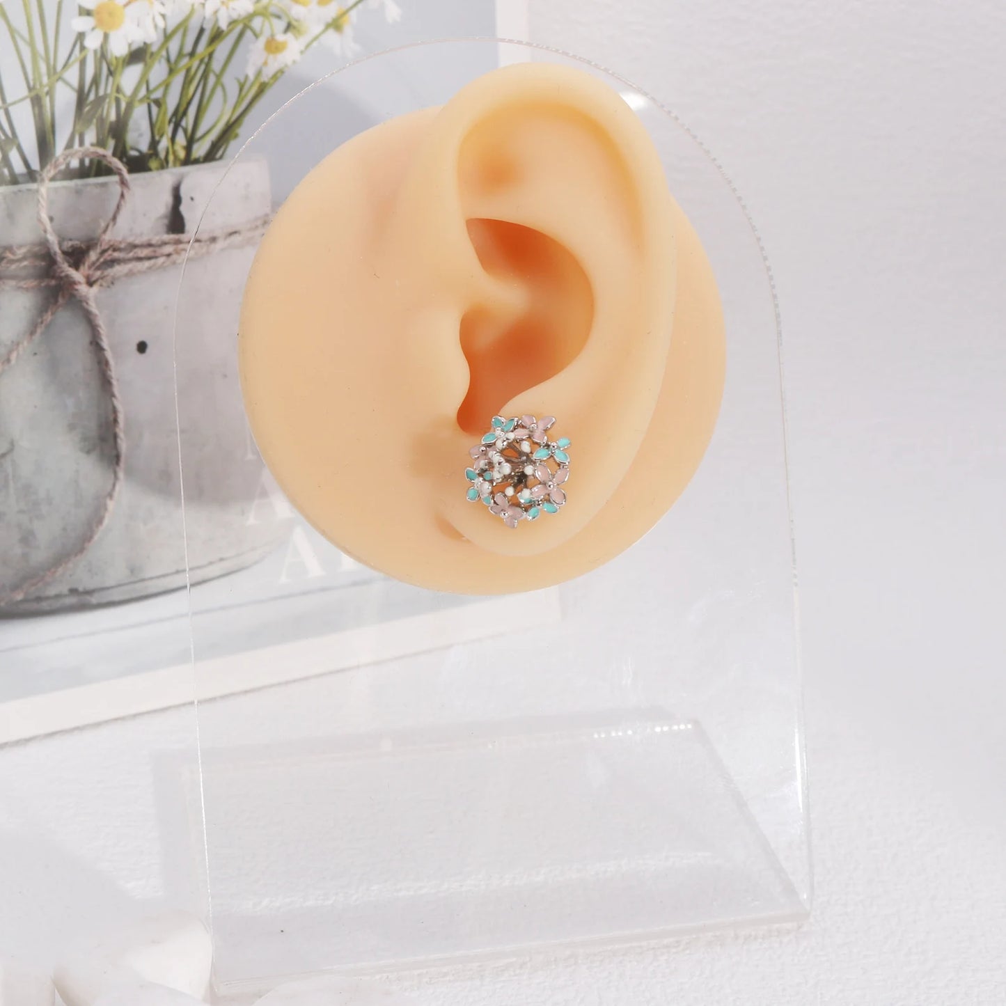 Charlotte Mini Floral Bouquet Stud Earrings
