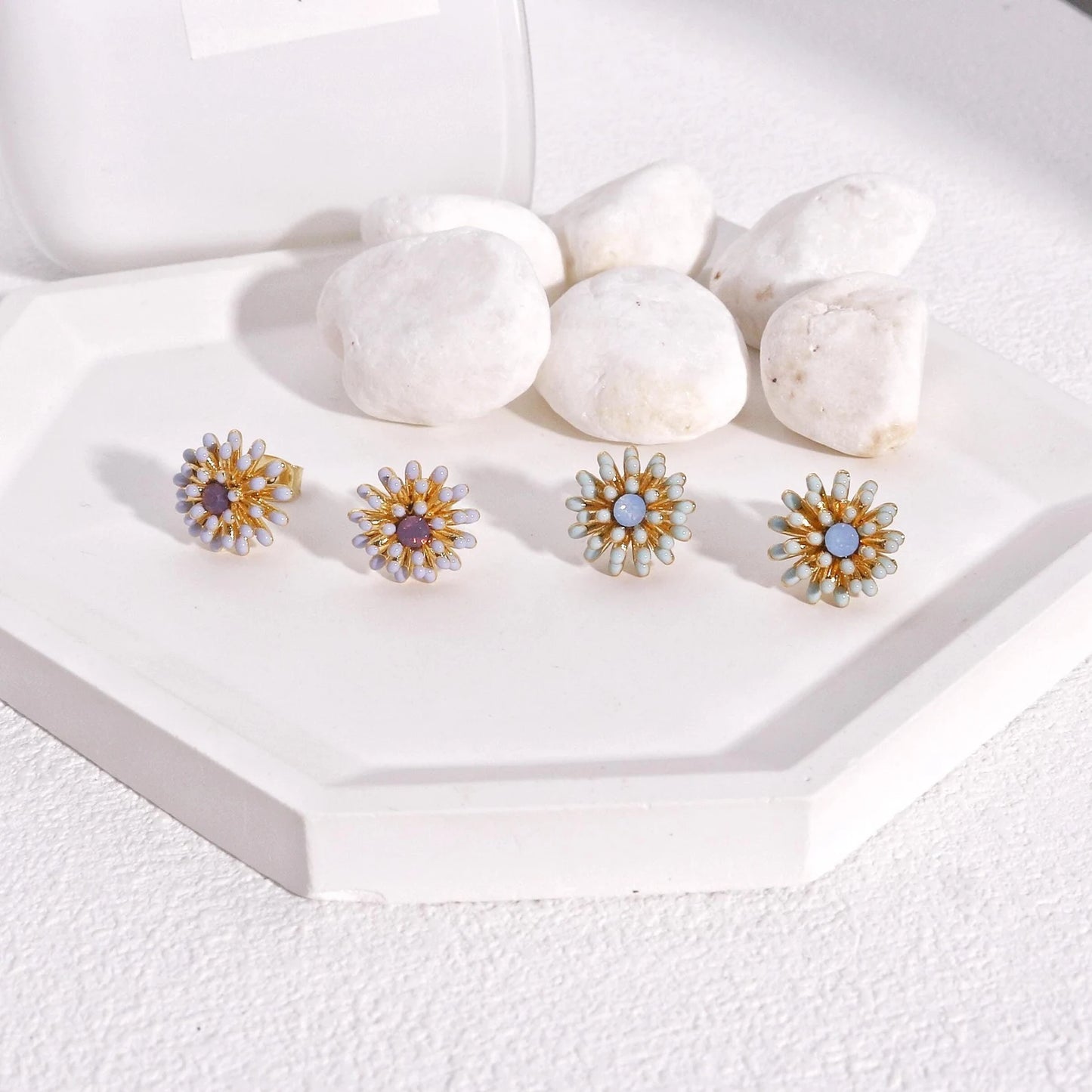 Avery Mini Sun-burst Stud Earrings