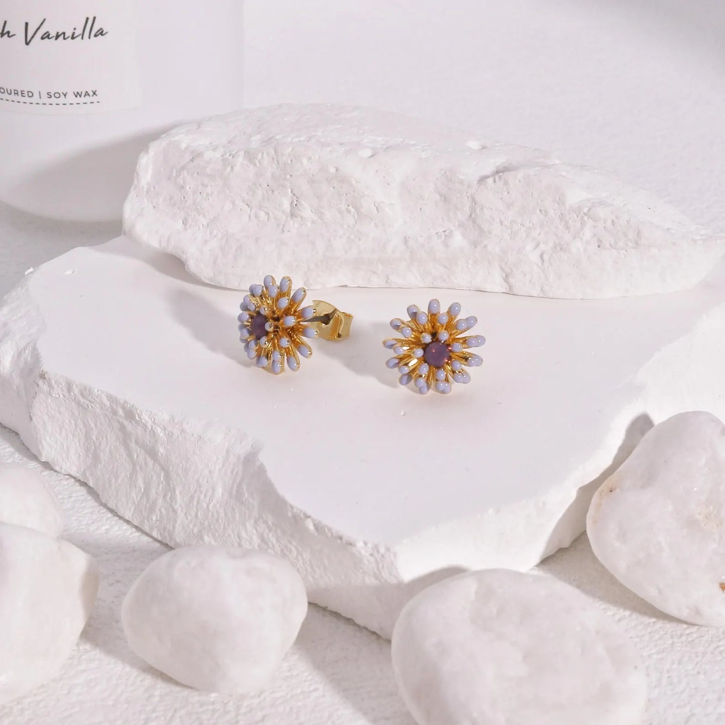 Avery Mini Sun-burst Stud Earrings