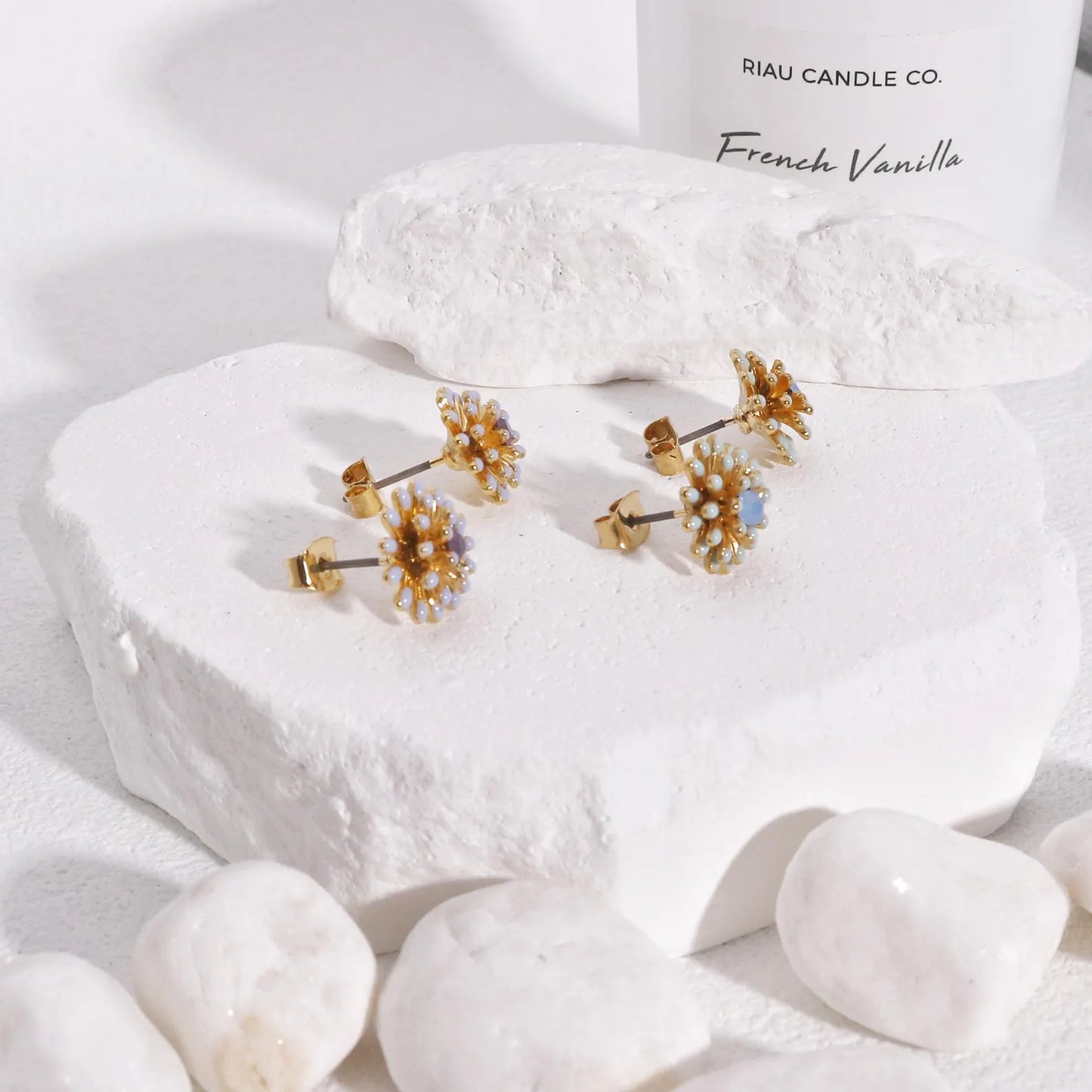 Avery Mini Sun-burst Stud Earrings